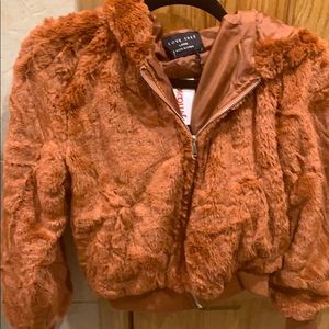 Fleece bomber jacket